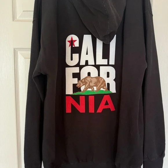 Men’s Black California Republic Hoodie NWT - Picture 2 of 3